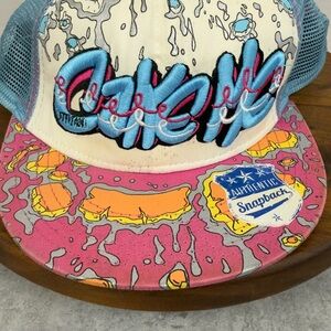 Steve Aoki "Cake Me" trucker snapback cap